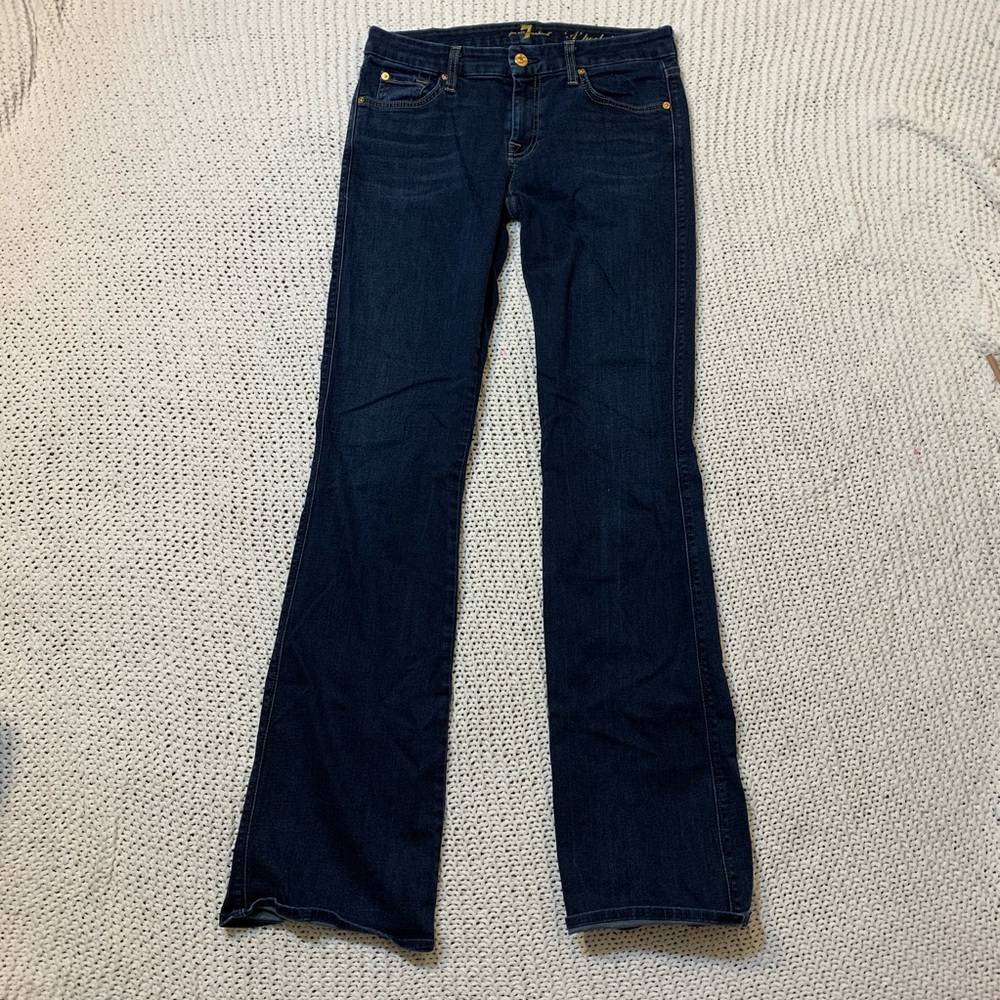7 for all mankind bootcut dark wash jeans